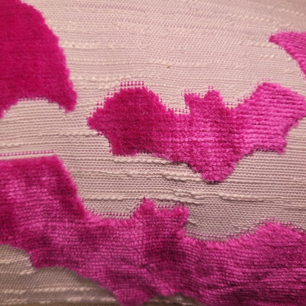 Soho Pink Bat Pattern Accent Pillow - Picture 4 of 15
